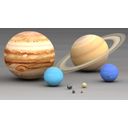 Comparação entre os tamanhos dos Planetas do Sistema Solar. Fonte: http://pt.wikipedia.org/wiki/Ficheiro:Size_planets_comparison.jpg
